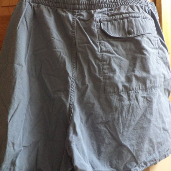PATAGONIA SHORTS - Elastic Wait + Drawstring - Light Blue 100% Cotton - Size:XXL - Picture 4 of 7